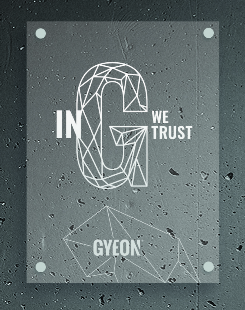 LED Type 2 In G we trust 50x67 cm