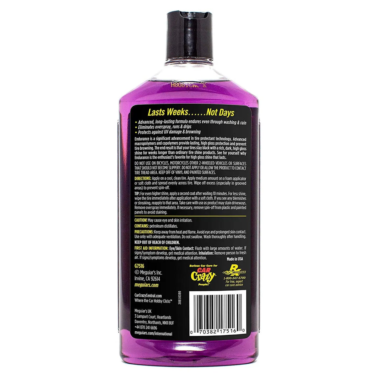 Gel Dressing Anvelope Meguiar's Endurance Tire Gel, 476ml