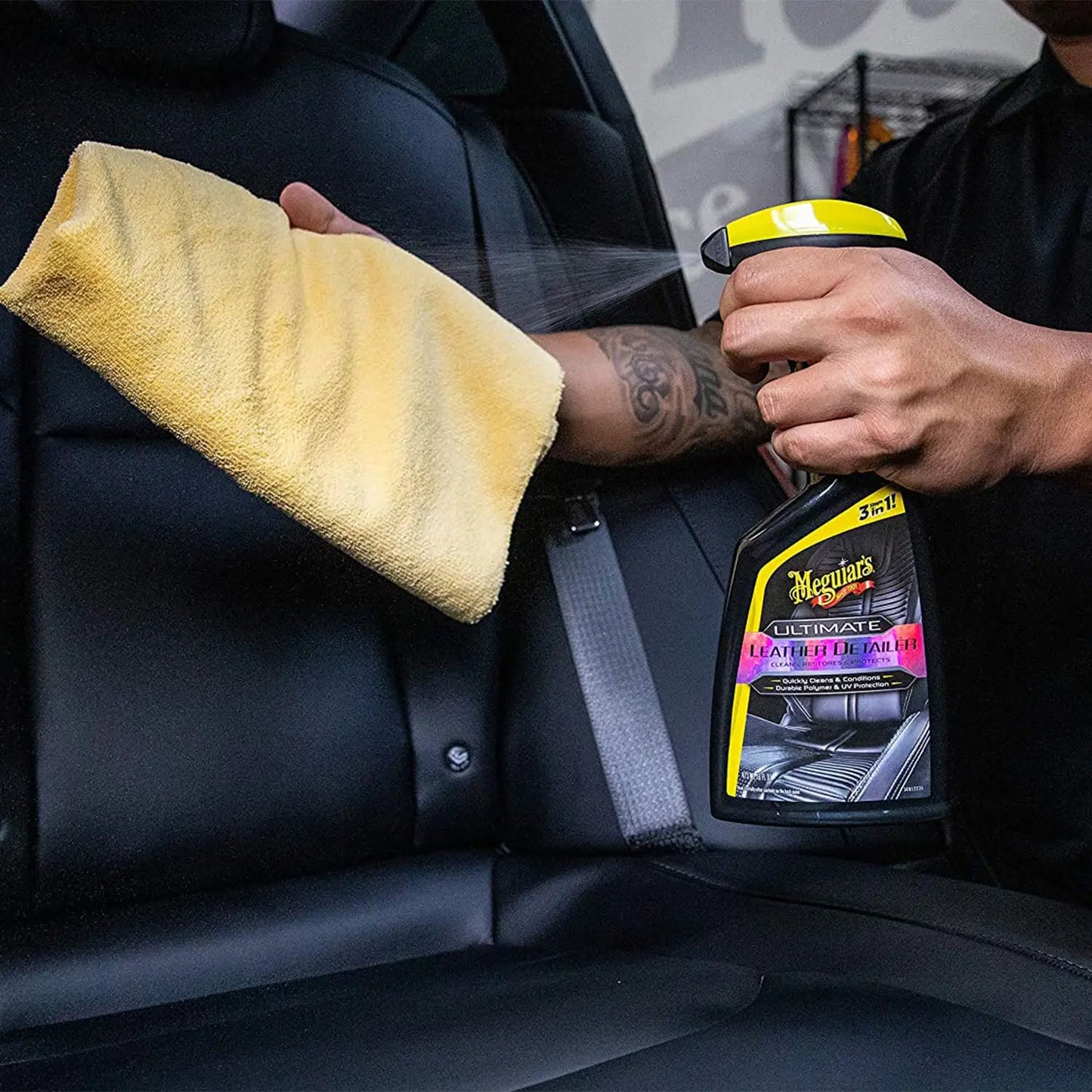 Solutie Curatare si Hidratare Piele Meguiar's Ultimate Leather Detailer, 473ml