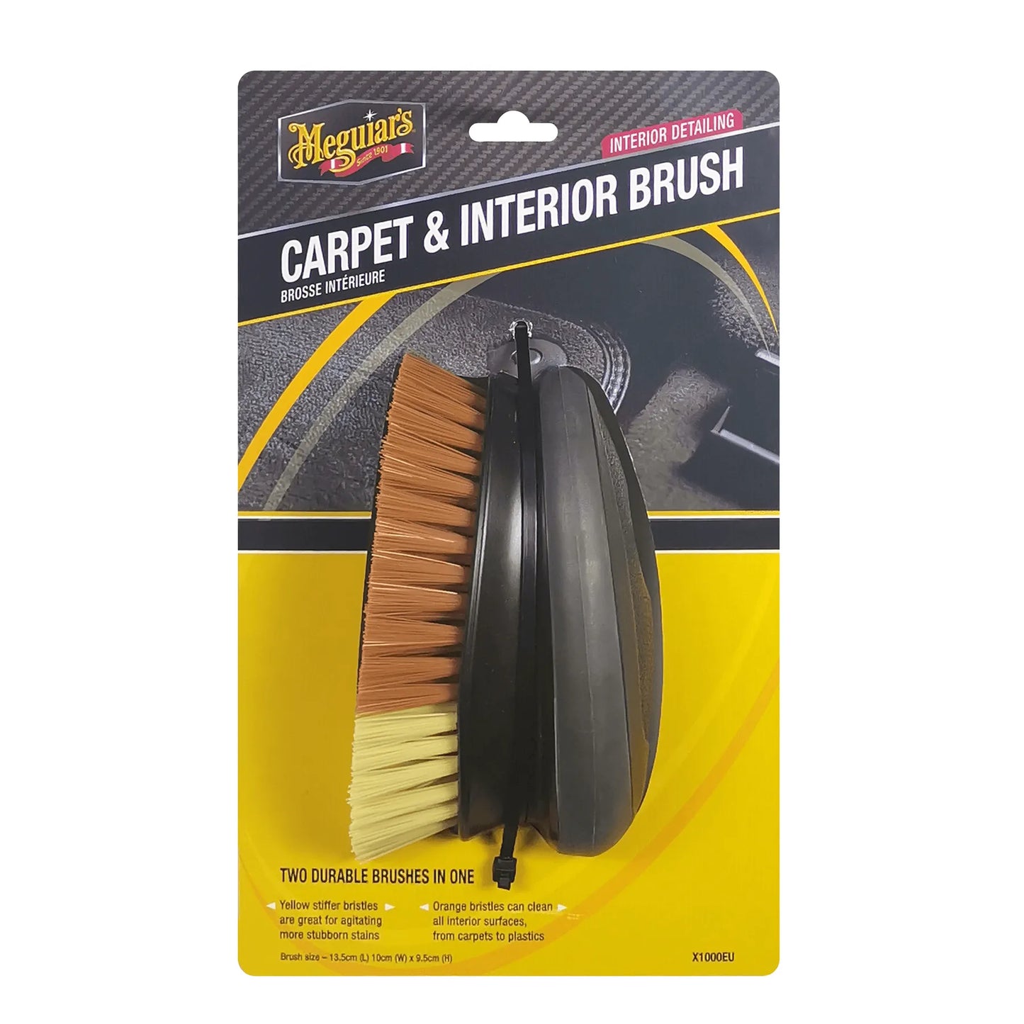 Perie Curatare Mocheta si Plastic Meguiar's Carpet & Interior Brush
