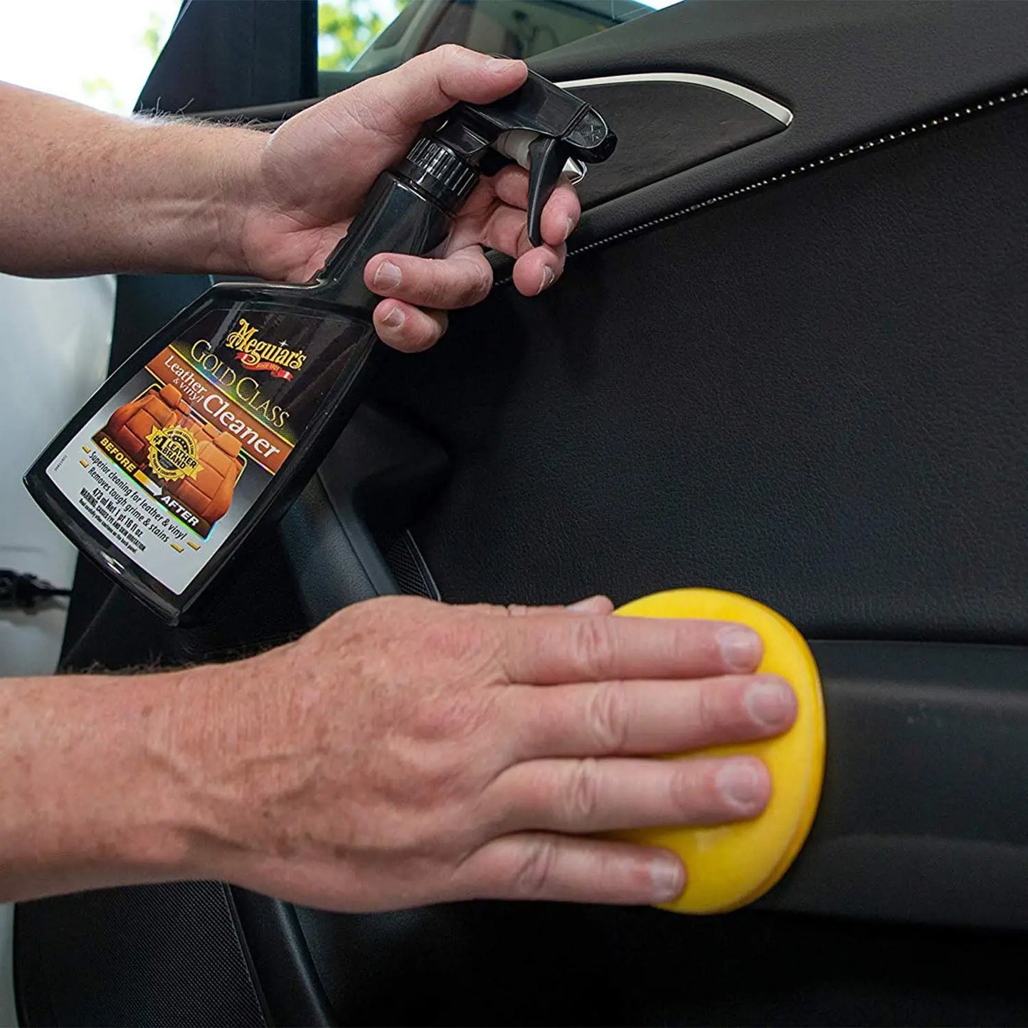 Solutie Curatare Piele si Vinil Meguiar's Gold Class Leather and Vinyl Cleaner, 473ml