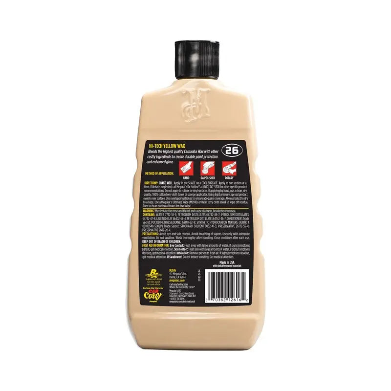 Ceara Auto Meguiar's Hi-Tech Yellow Wax, 476ml