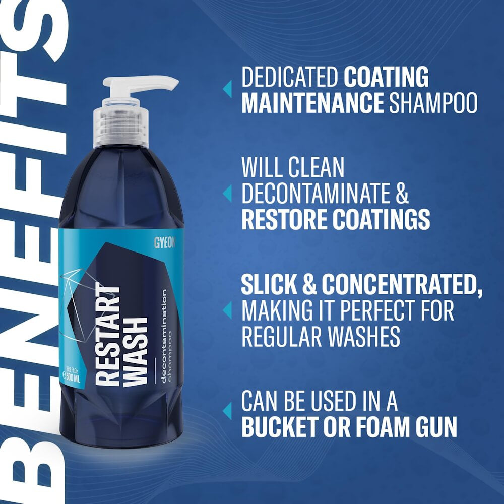 Sampon auto decontaminant Gyeon Q²M Restart Wash