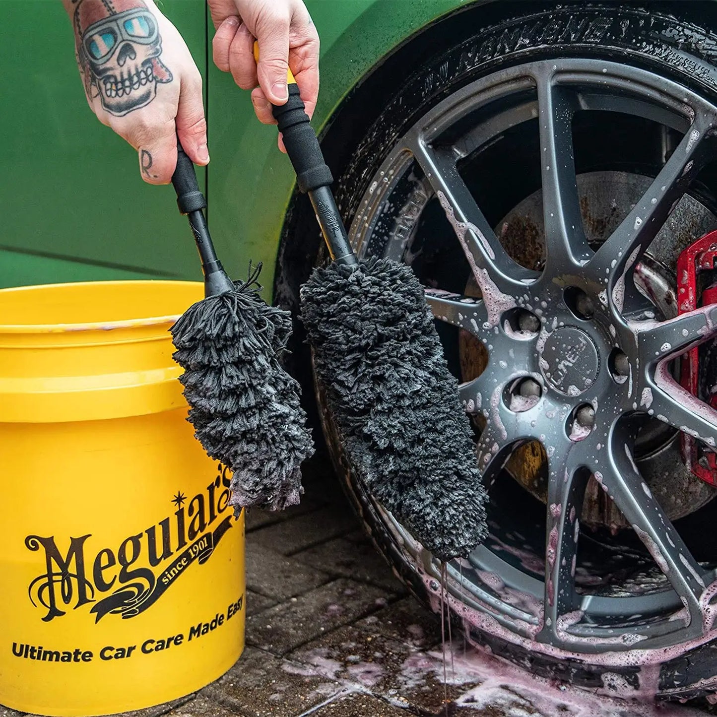 Perie Curatare Jante Meguiar's Supreme Microfiber Wheel Brush, Medium 35cm