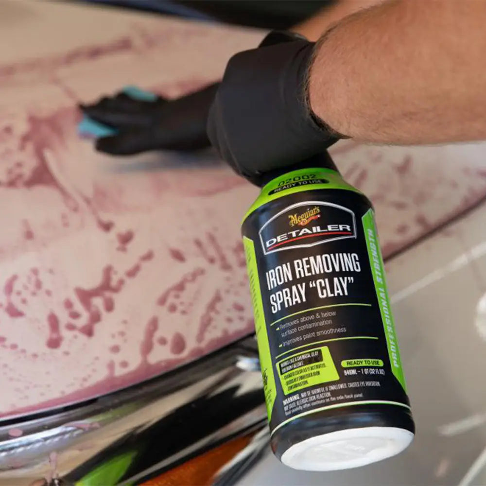 Solutie Decontaminare Chimica Meguiar's Iron Removing Spray Clay, 946ml