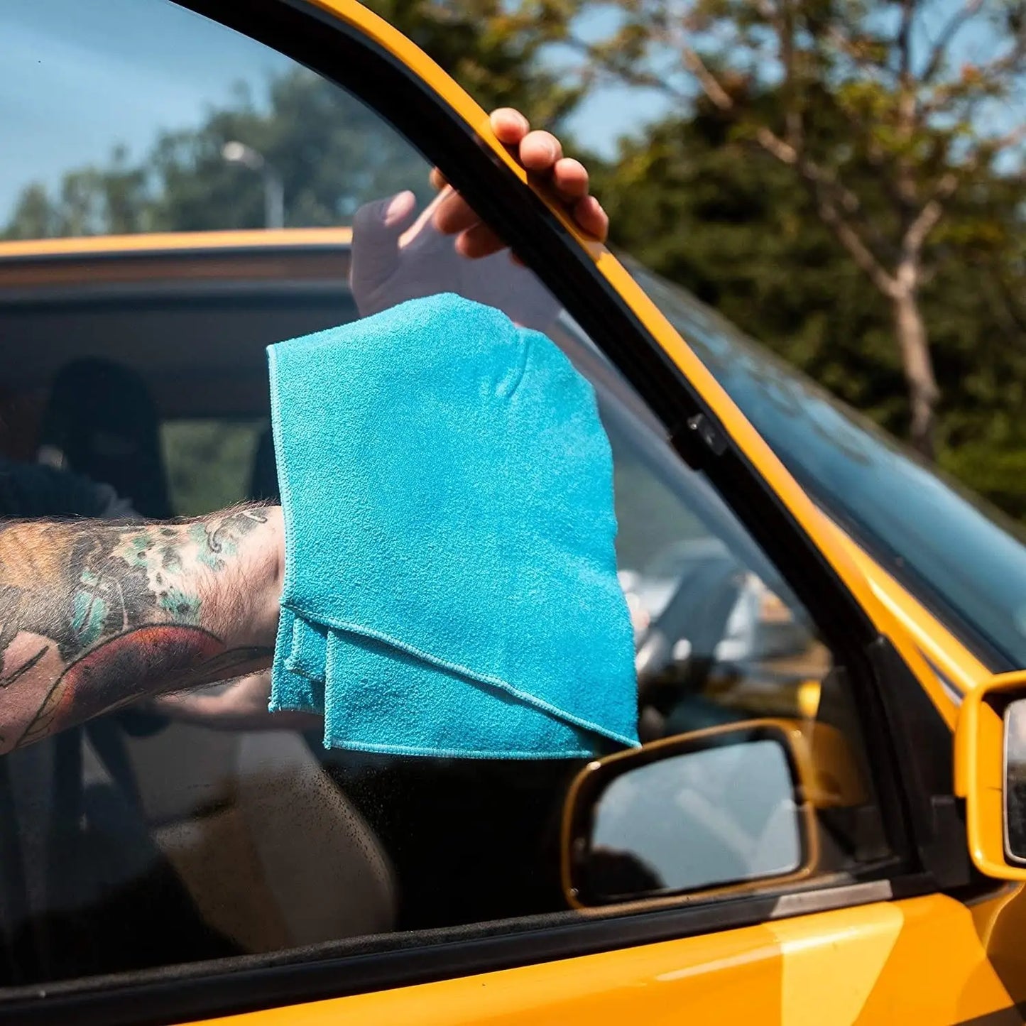 Полотенце для стекла синее Meguiar's Perfect Clarity Glass Towel, 40х40см