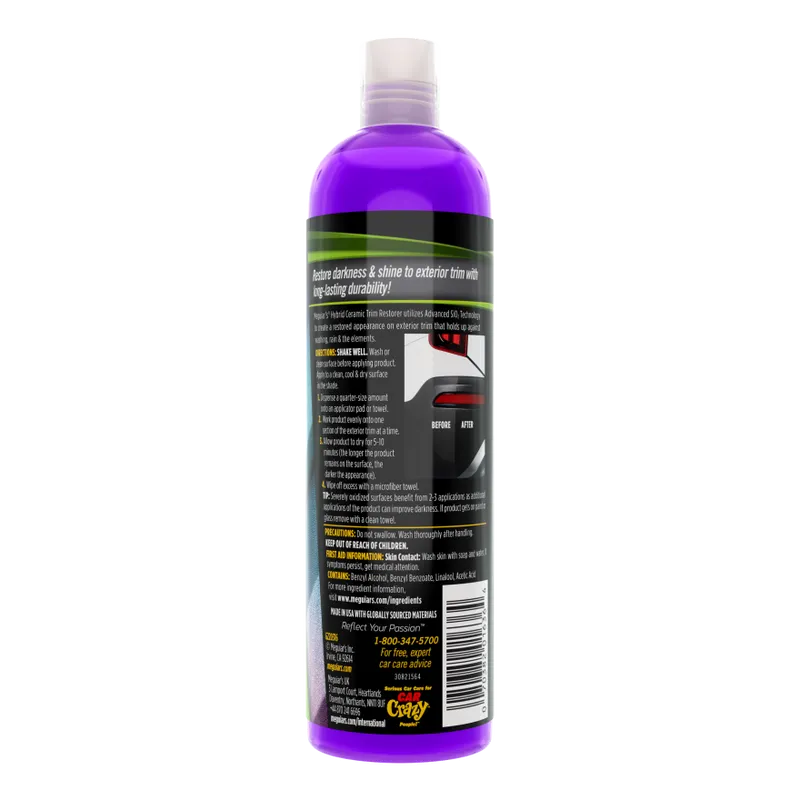 Dressing Plastice Exterioare Meguiar's Hybrid Ceramic Trim Restorer, 473ml