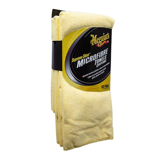 Set Prosoape Auto Meguiar's Supreme Shine Microfibre Towels 40 x 60cm, 6 buc
