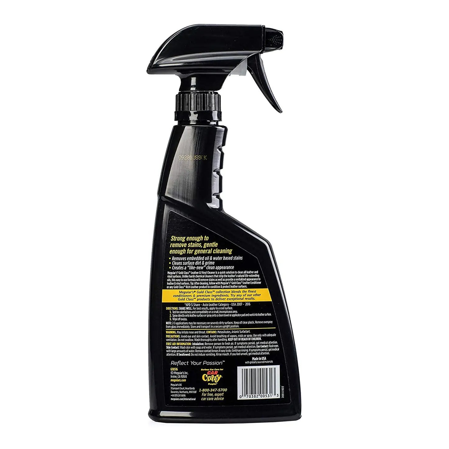 Solutie Curatare Piele si Vinil Meguiar's Gold Class Leather and Vinyl Cleaner, 473ml