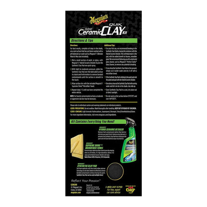 Набор для очистки кузова с эффектом керамики Meguiar's Hybrid Ceramic Quik Clay Kit