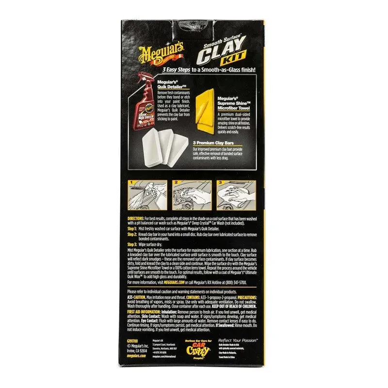 Kit Argila Decontaminare Vopsea Meguiar's Smooth Surface Clay Kit