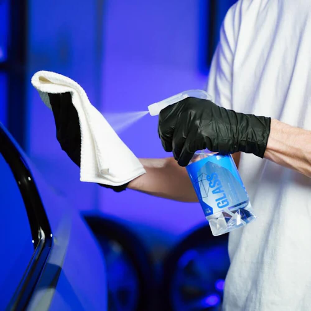 Laveta microfibra curatare sticla Gyeon Q²M GlassWipe EVO, 40x40cm