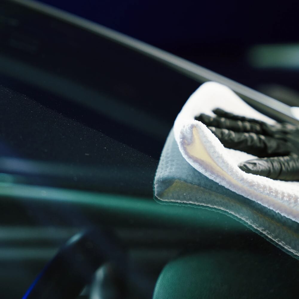 Laveta microfibra curatare sticla Gyeon Q²M GlassWipe EVO, 40x40cm