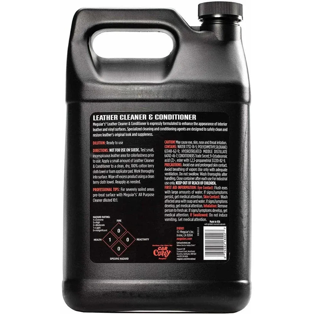 Solutie Curatare si Intretinere Piele Meguiar's Leather Cleaner and Conditioner, 3.78L