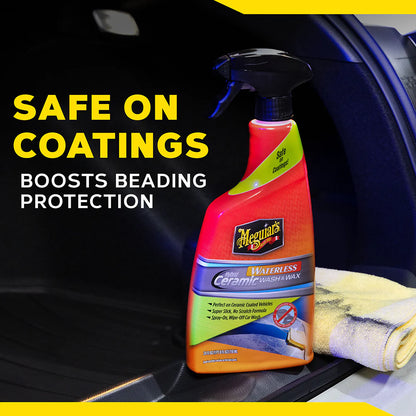 Solutie Curatare si Ceruire fara Apa Meguiar's Hybrid Ceramic Waterless Wash and Wax, 768ml